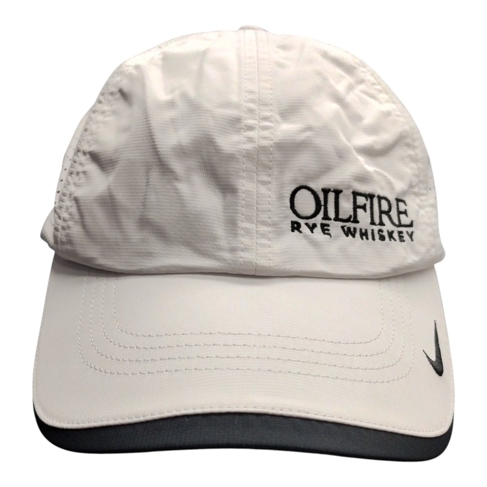 Nike Heritage86 Dri-Fit Oilfire Rye Whiskey Golf Hat Unisex White Black Classic‎